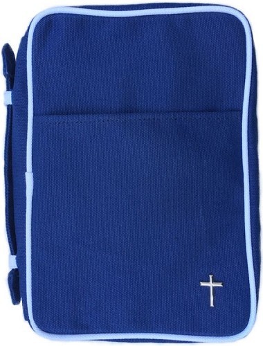 Housse XL bleu croix metal