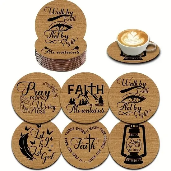 Sous-verres bois religious (6)