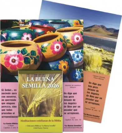 Calendrier Bonne Semence bloc et plaque (espagnol)