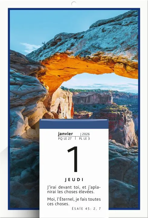 Calendrier - Une parole pour aujourd'hui (bloc et plaque)