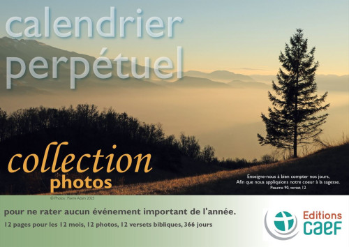 Calendrier perpétuel photos paysage