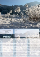 Calendrier perpétuel photos paysage