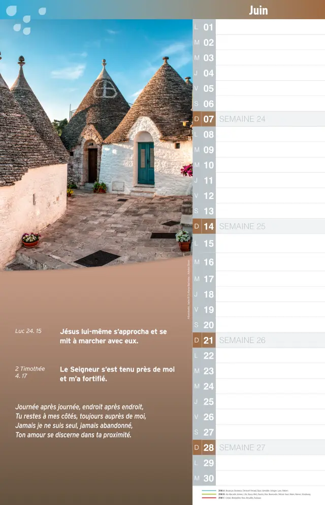 Calendrier Bonne Semence mensuel memo