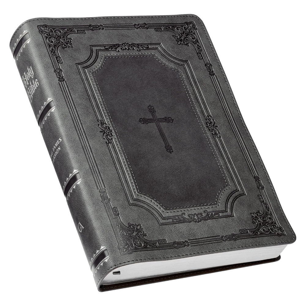 KJV The Holy Bible super giant print gray