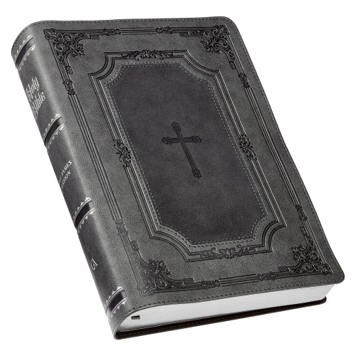 KJV The Holy Bible super giant print gray