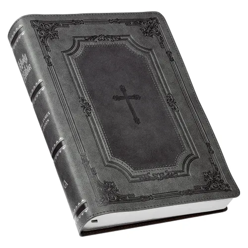 KJV The Holy Bible super giant print gray
