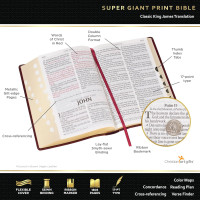 KJV The Holy Bible super giant print gray