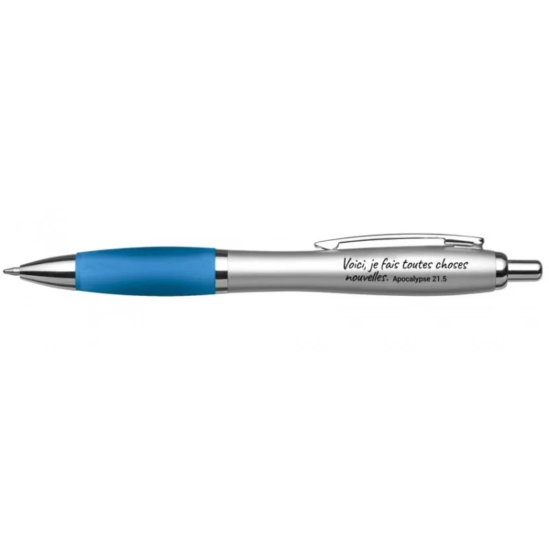 Stylo bleu Voici, je fais toutes choses nouvelles - Ap. 21:5