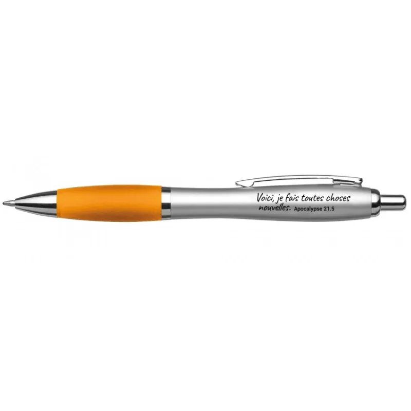 Stylo orange Voici, je fais toutes choses nouvelles - Ap. 21:5