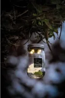 Lampe solaire en verre Dieu est lumière - 1 Jean 1:5