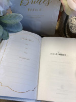 KJV Bride's Bible white leathersoft