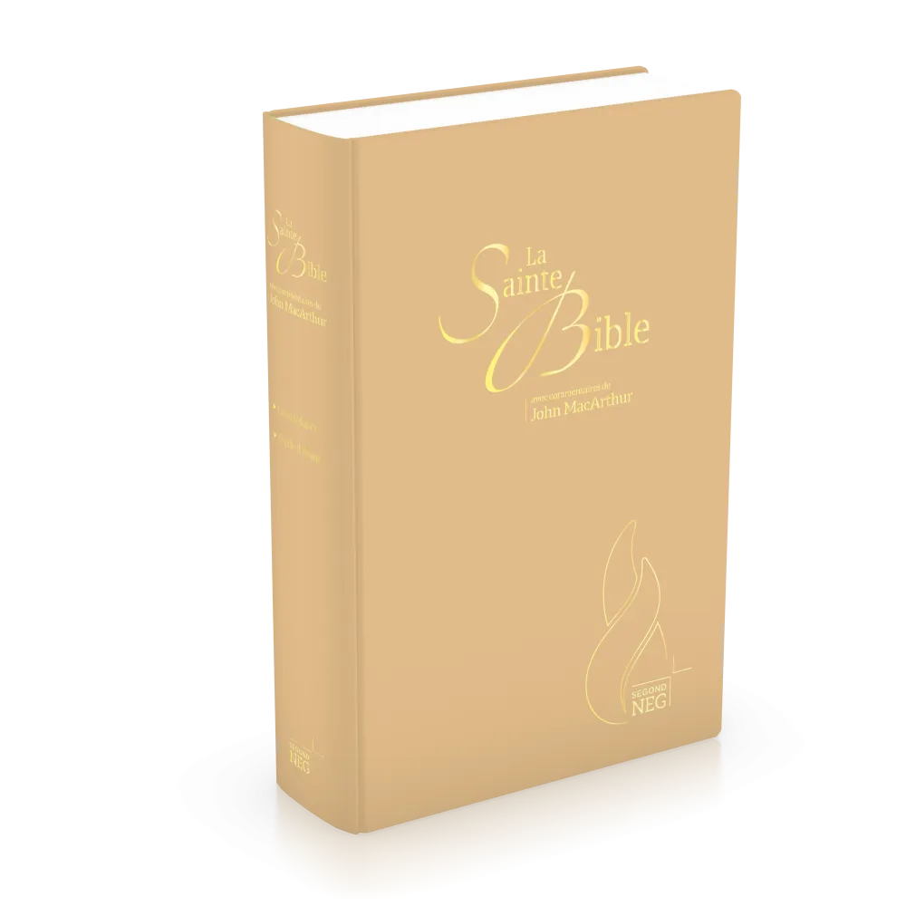 Bible NEG MacArthur souple textile beige