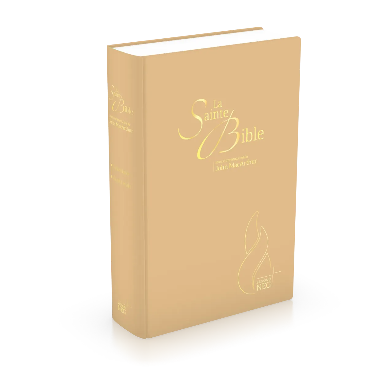 Bible NEG MacArthur souple textile beige