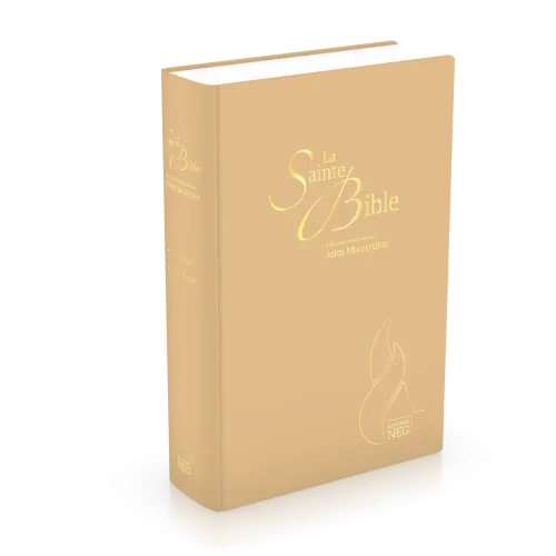 Bible NEG MacArthur souple textile beige