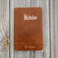 Bible SG21 souple cuir brun or