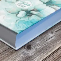 Bible SG21 Journal de bord rigide textile fleurs bleues