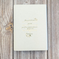 Bible SG21 Journal de bord souple textile bleige