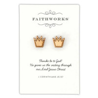 Boucles d'oreilles bois croix/coeur/couronne/colombe