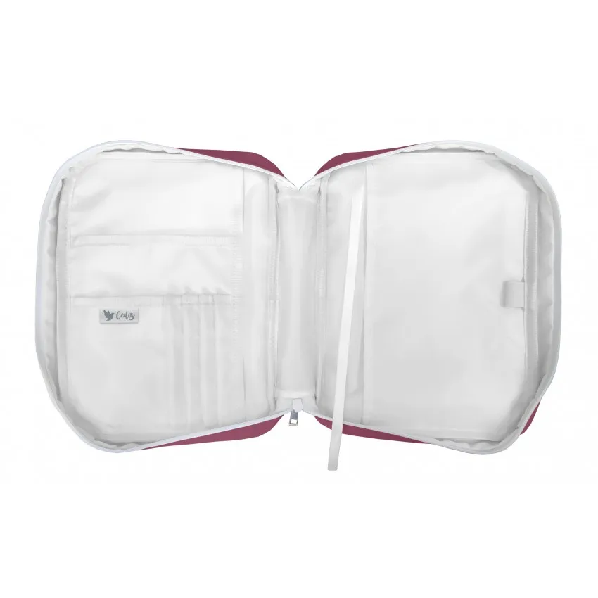 Housse S toile grenat - Je vous laisse ma paix