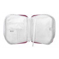 Housse S toile grenat "Je vous laisse ma paix"