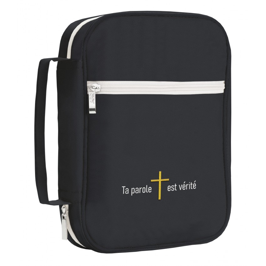 Housse S toile noire "Ta parole est vérité"