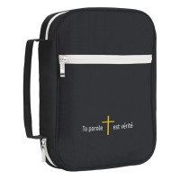 Housse S toile noire "Ta parole est vérité"