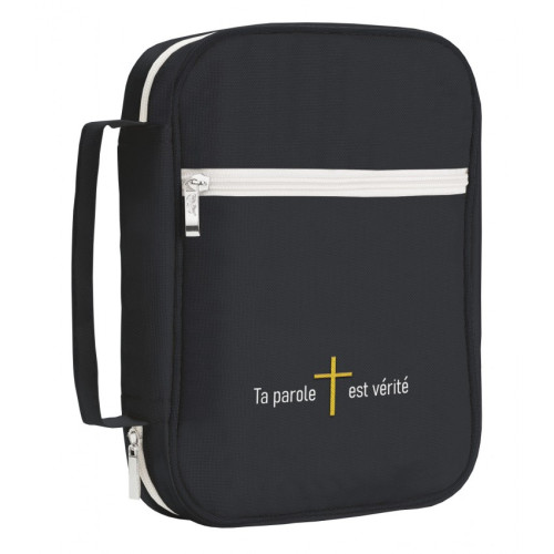 Housse S toile noire "Ta parole est vérité"