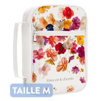 Housse M Toile blanche "Jésus est le chemin"