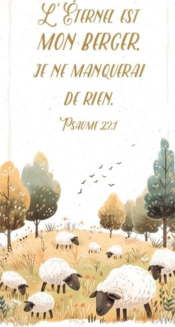 Marque-page magnet - Psaume 23:1