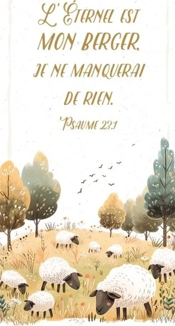 Marque-page magnet - Psaume 23:1