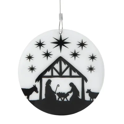 Pendentif acrylique Natitvté/étoiles