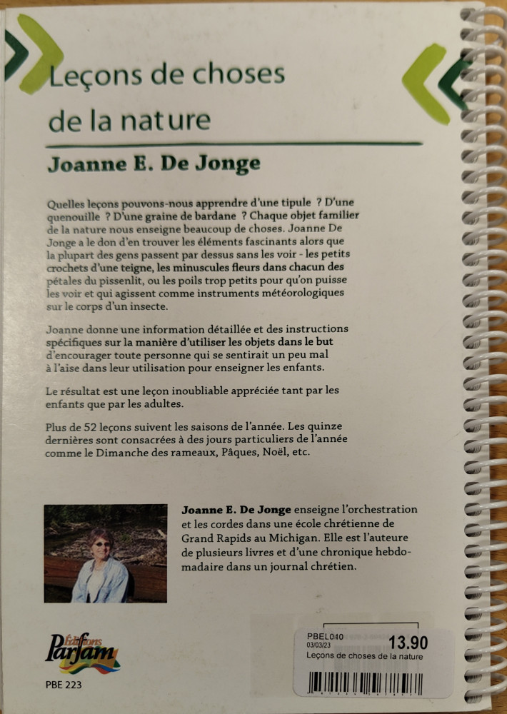 Leçons de choses de la nature