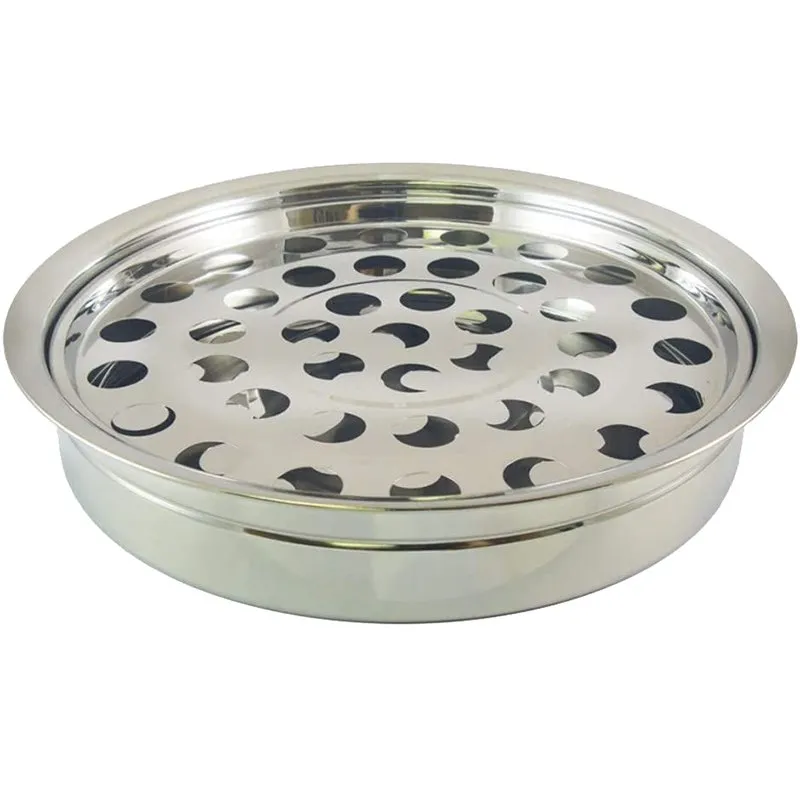 Plateau sainte cène inox 40 verres argent