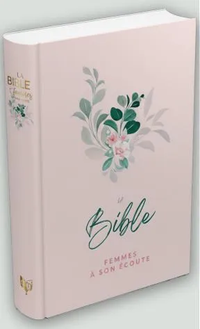 Bible Segond 1910 Femmes à son écoute rigide rose fleur
