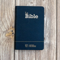 Bible SG21 souple toile bleu marine