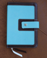 NIV Bible compact thinline turquoise/chocolate