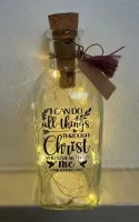 Bouteille LED - I can do all thigs through Christ... - Phil. 4:13