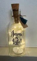 Bouteille LED - Jesus is life !
