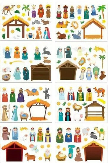 Crèche autocollants