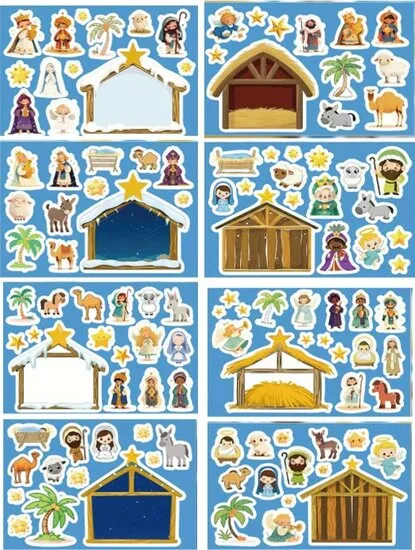 Crèche autocollants