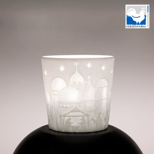 Photophore mini porcelaine nativité