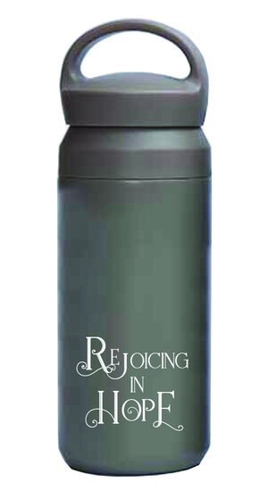 Bouteille thermos Rejoicing in Hope - grey