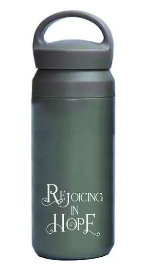 Bouteille thermos Rejoicing in Hope - grey