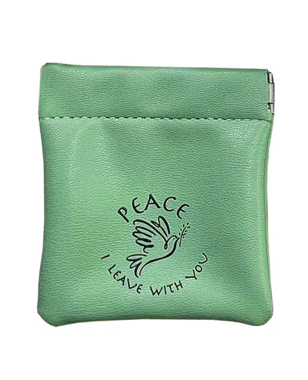 Porte monnaie - Peace vert