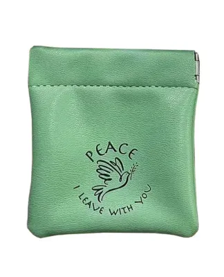 Porte monnaie - Peace vert