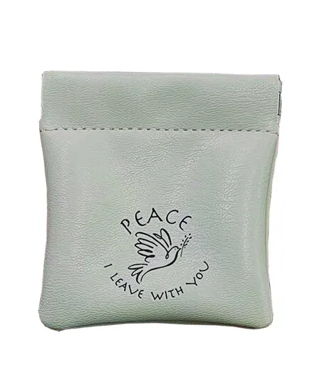 Porte monnaie - Peace beige
