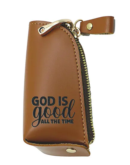 Porte-clés cuir God is good all the time