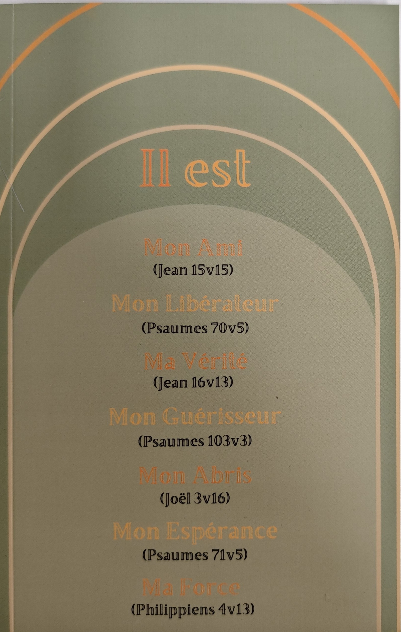 Journal Il est... - Heb. 13:8