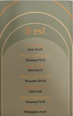 Journal Il est... - Heb. 13:8