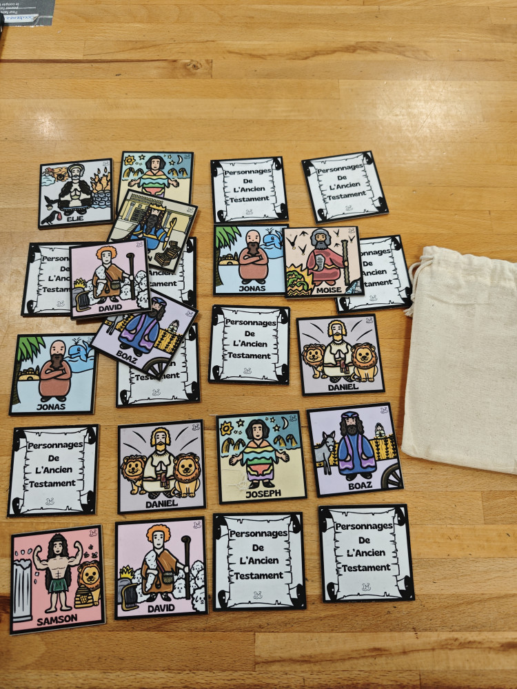 Jeu mémory - Les personnages de l'Ancien Testament